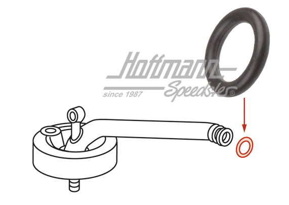 Junta anular, tubuladura de aspiración de aceite, Tipo 4 | 021 101 173 | 092-0527-30