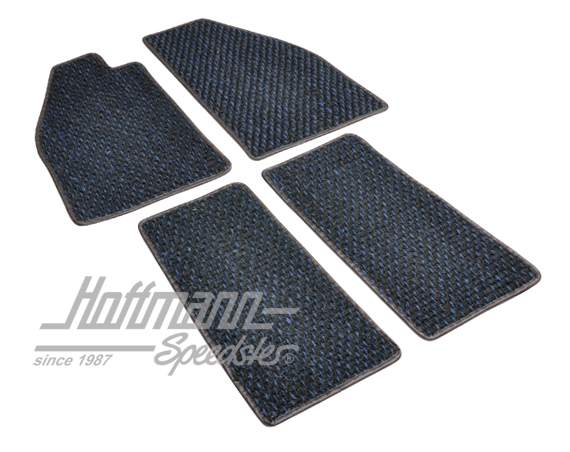 Alfombrillas, fibra de coco, -57, azul / negro | ZVW 2BL | 020-5381-05