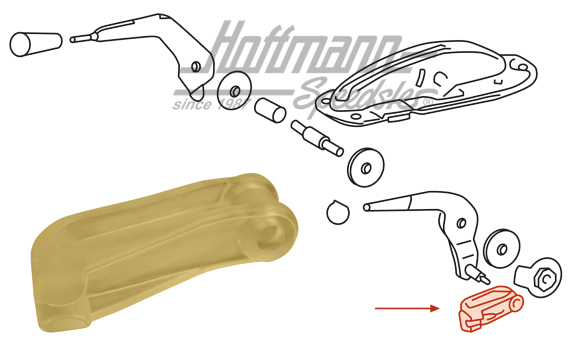 Pieza de conexión, acelerador de mano, 911/912                                                      