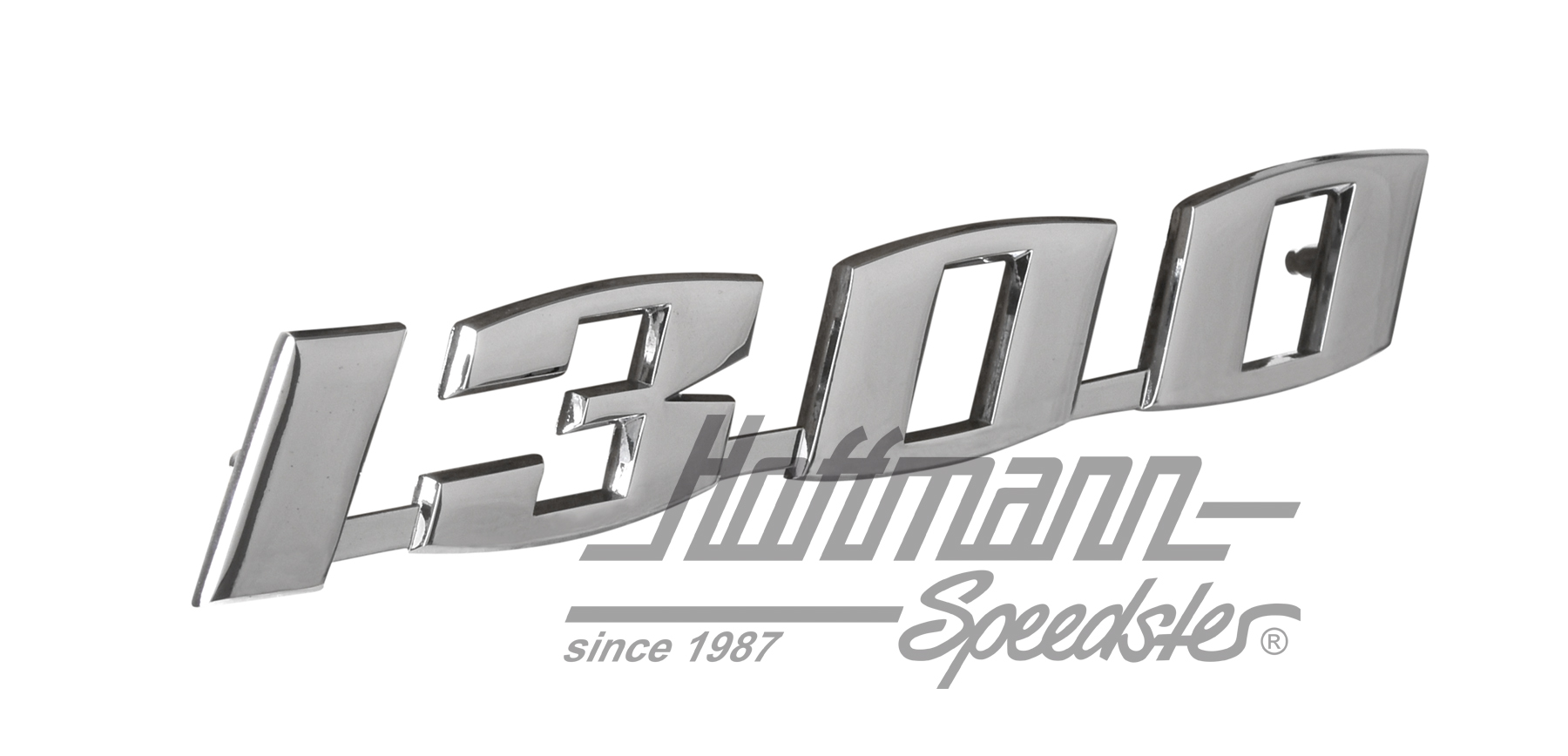 Logotipo "1300", 15.5 x 2.5 cm, cromado                                                             