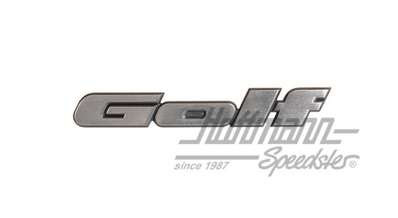 Logotipo, GOLF, cromado, trasero, Golf 2 | 191 853 687 J GX2 | 208-6520-12