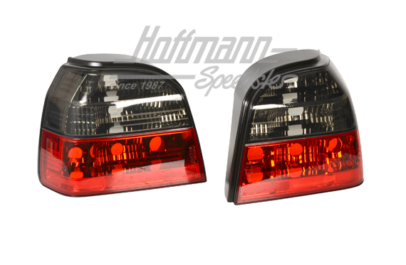 Pilotos traseros, Golf 3, negro / rojo / claro                                                      