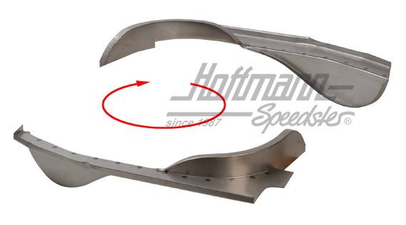 Chapa de cubierta, compartimento motor, 71-79, grande, izquierda | 211 801 557 G | 096-0490-41