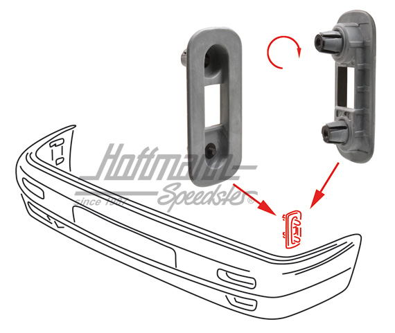 Clip, sujeción de parachoques, anterior | 165 807 193 B | 208-0450-12
