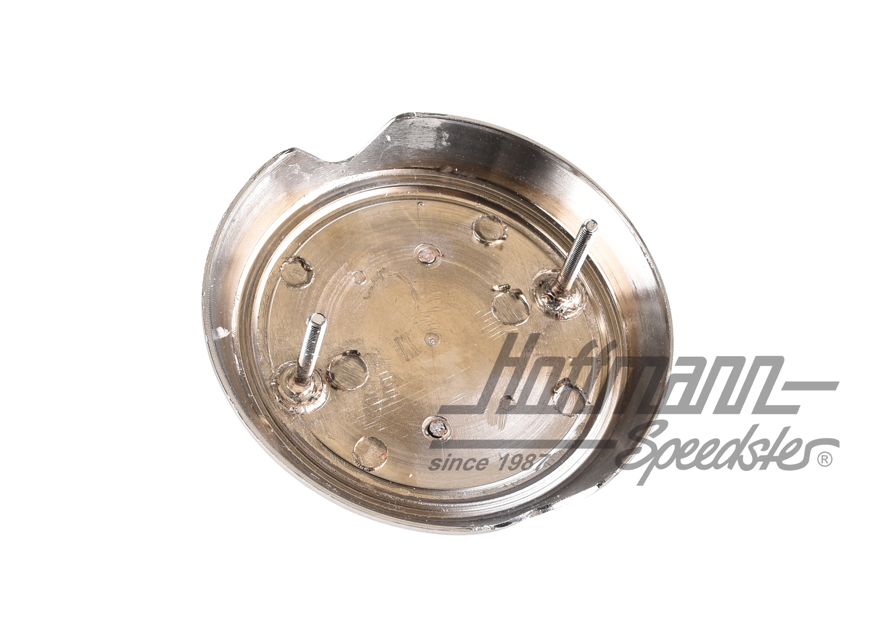 Emblema, con base, cromado, 8.62-7.74                                                               