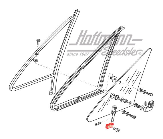 Tope, ventanilla giratoria, anterior / posterior, T2/T3                                             