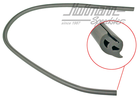 Burlete, marco de techo sobre puerta corredera, gris | 221 843 196 | 090-6142-05