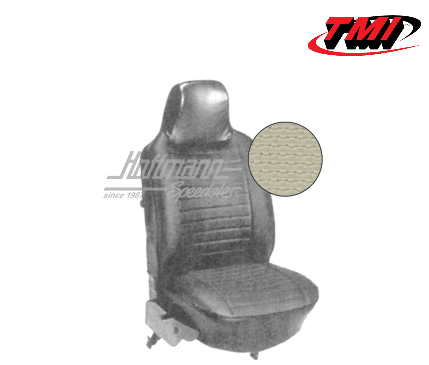 Fundas de asientos, Cabriolet, 73-76, tejido de cesta, blanco antiguo | 43-1327-05 | 055-6350