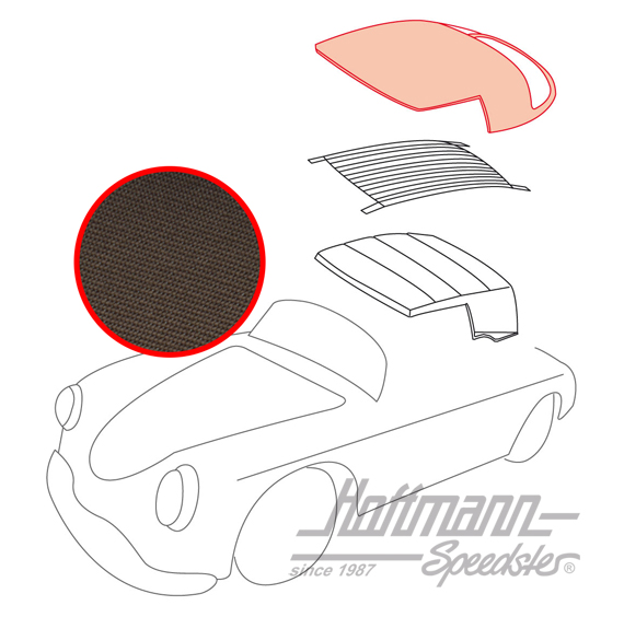 Capota, 58-68, Sonnenland, marrón                                                                   