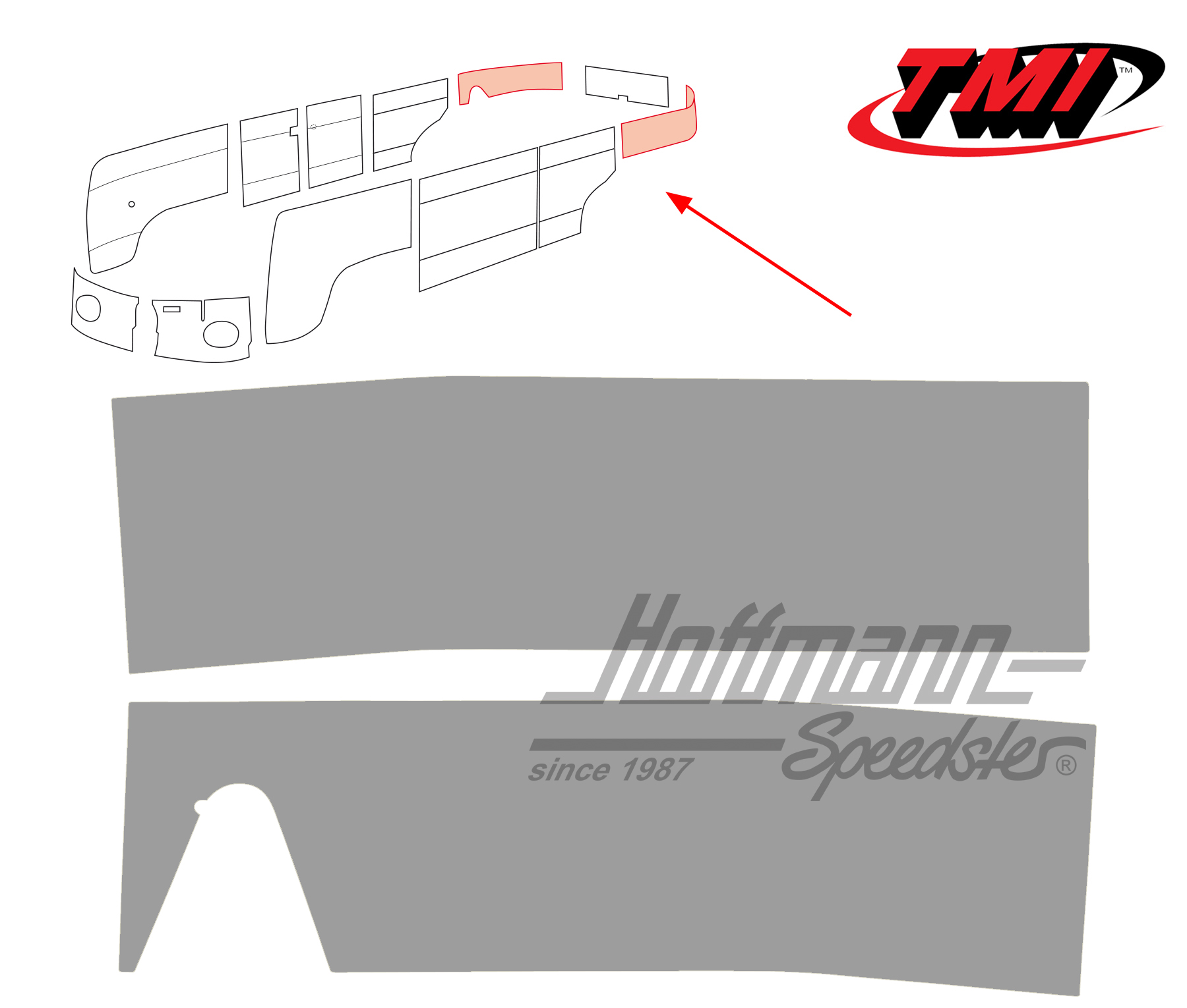 Paneles laterales, posterior, 55-62, gris | 10-2141-16 | 098-0582-03