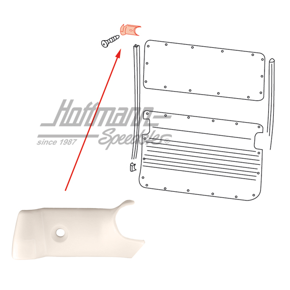 Cobertura, burlete, pilar B, superior, derecha | 211 867 302 | 098-0168-02