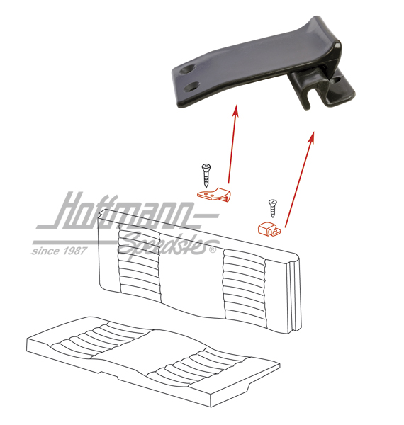 Kit de sujeción, respaldo del asiento trasero, 68- | 143 885 563 + 143 885 589 | 066-1240