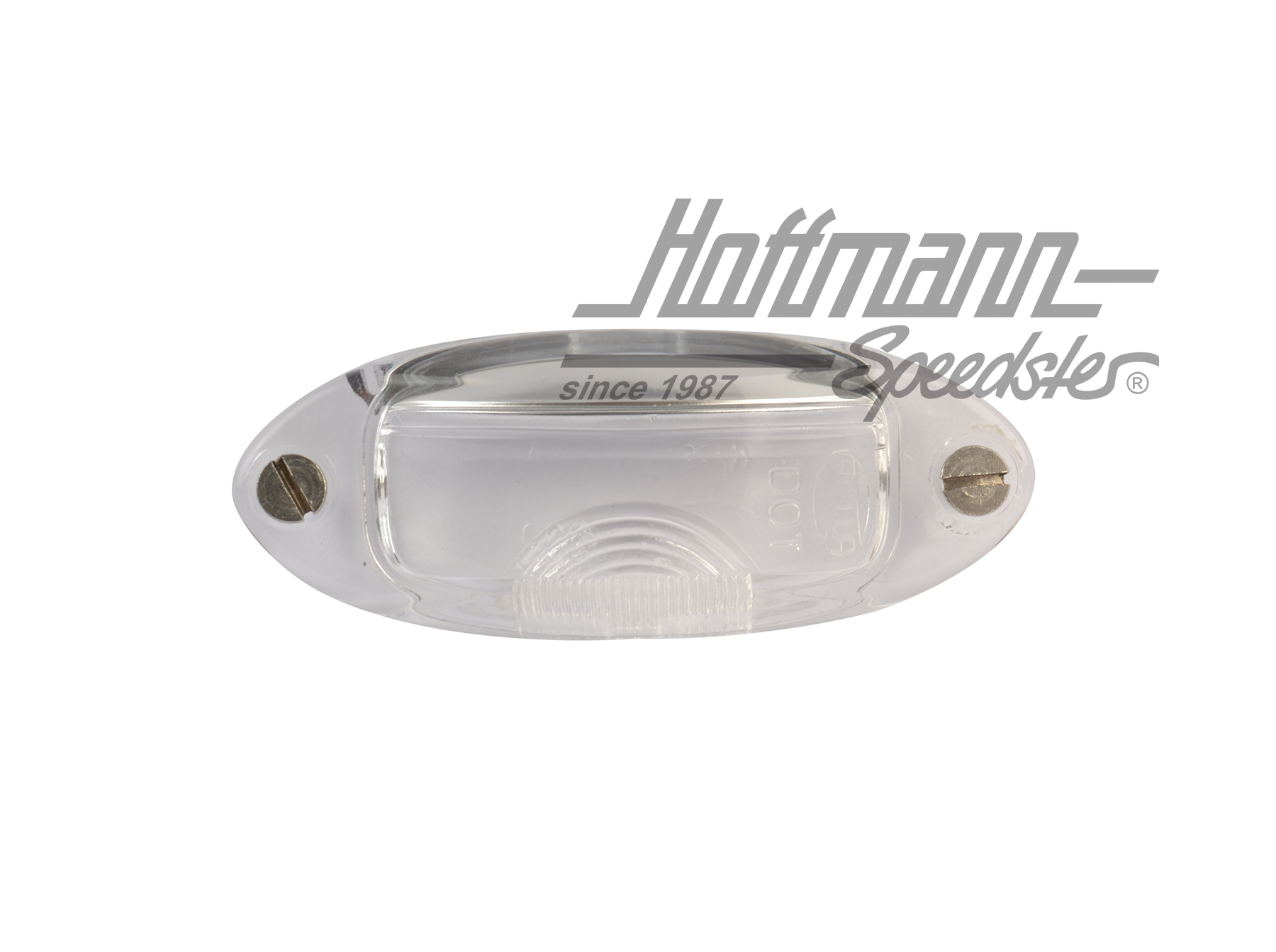 Vidrio, luz de matrícula, 8.55-7.74                                                                 