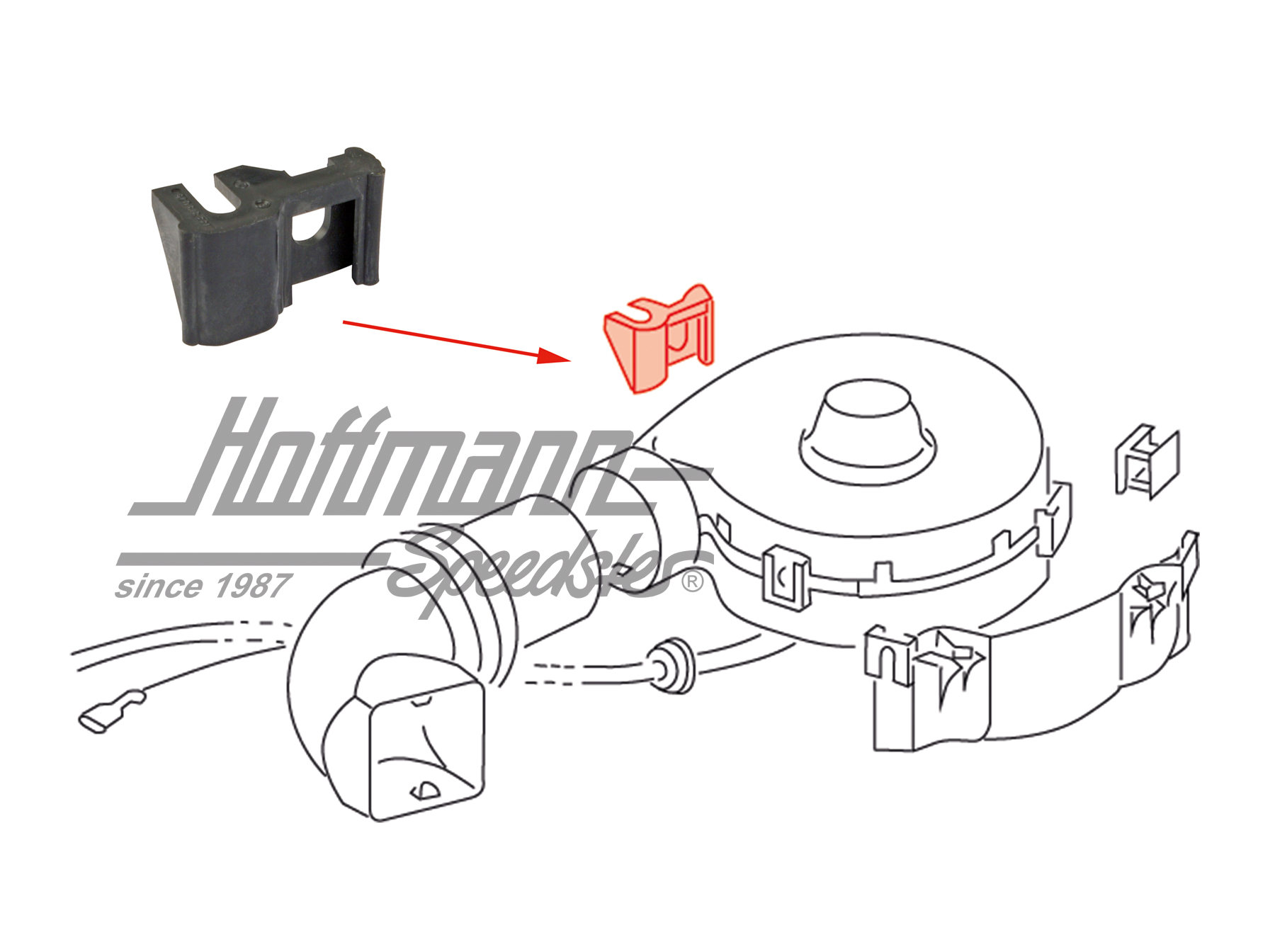 Soporte, ventilador, 1303 | 133 819 045 | 020-2439-40