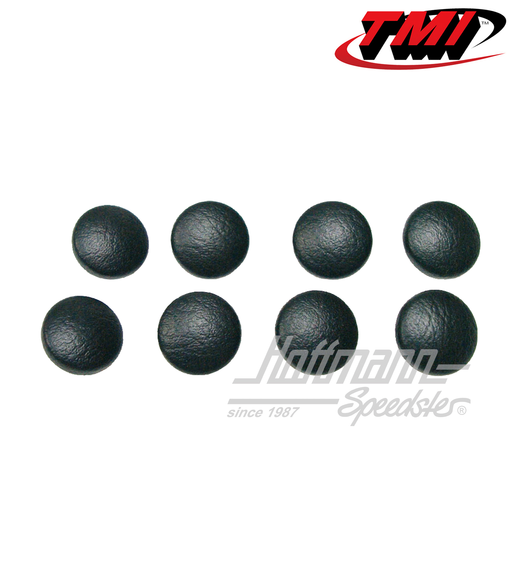 Botones de tapicería, juego de 8 unidades, negro | 43-4414-11 | 055-7075