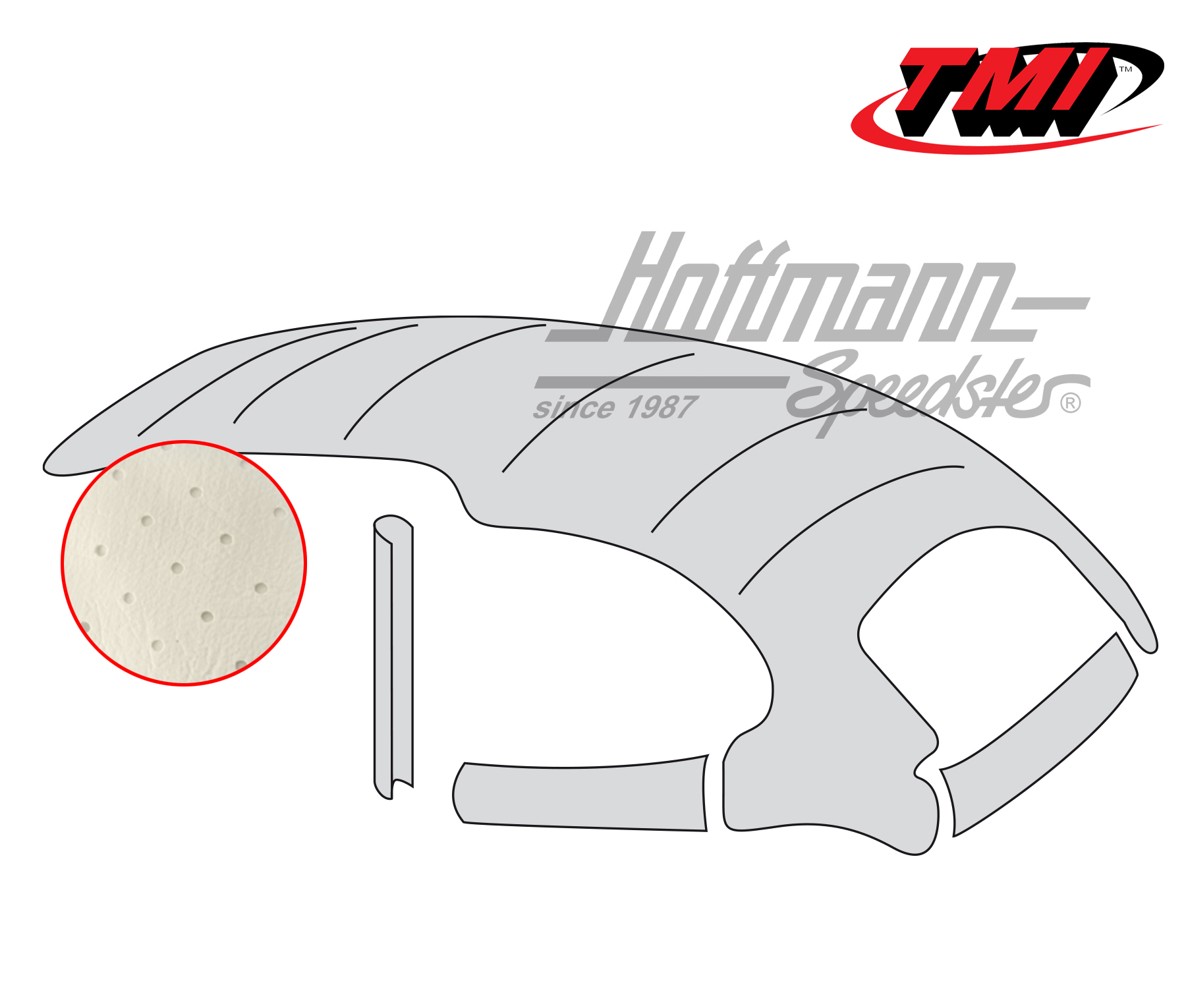 Cielo de techo, universal, perforado, blanco antiguo, 8.67- | 20-1103-44 | 055-7130