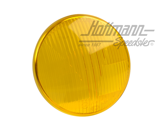 Cristal de faro, Karmann Ghia, 8.55-7.60, Hella, amarillo | 9ES 071 554-001G | 063-2230-32