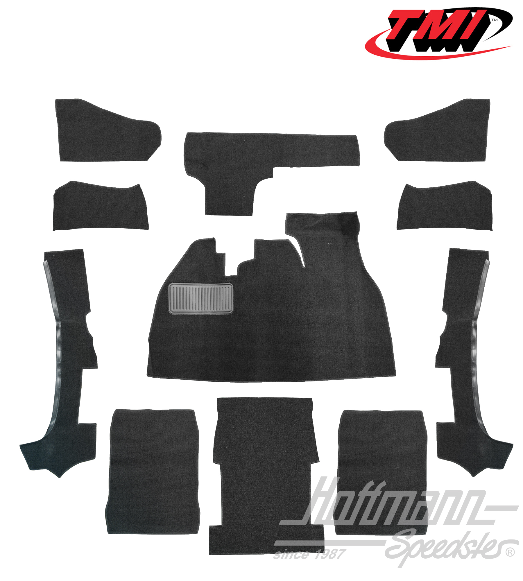 Juego de alfombrillas, Cabriolet, negro, 1303 | 34-F1322-301 | 020-5316