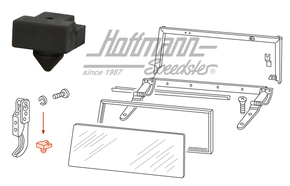 Tope, cierre de caporta, superior | 181 847 549 | 080-2940